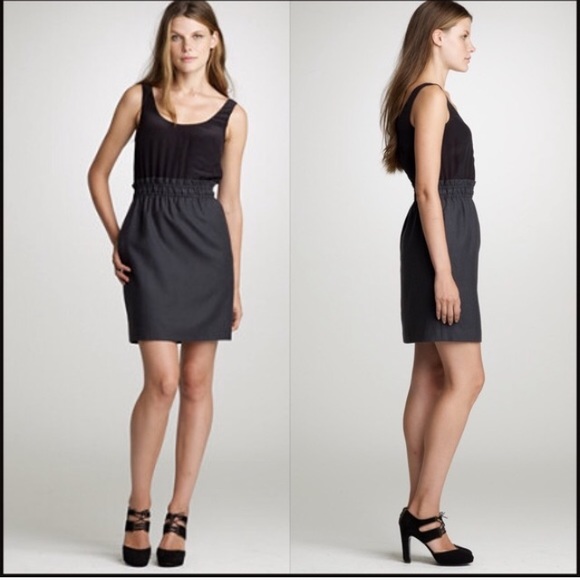 J. Crew Dresses & Skirts - J Crew Dress Black Silk/Wool Size 0 with Pockets